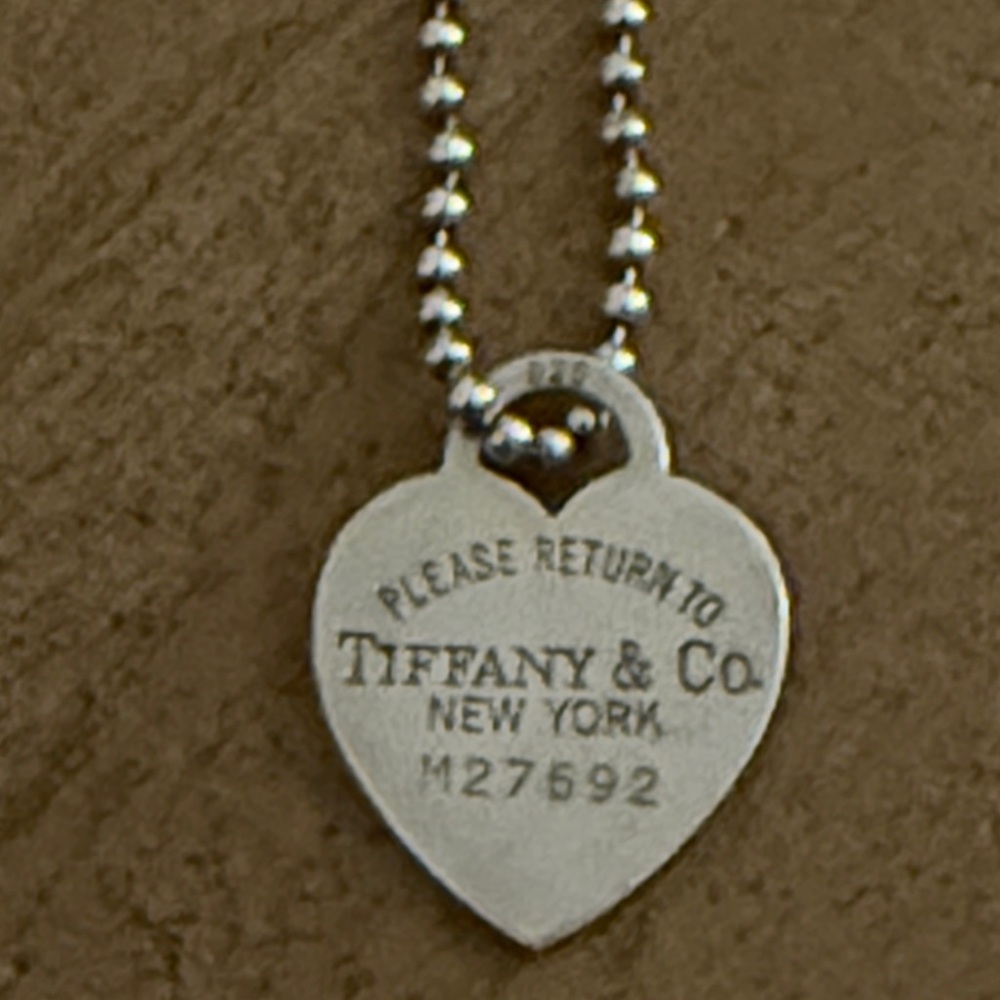 Tiffany & Co Heart Tag Beaded Necklace & Oval Tag